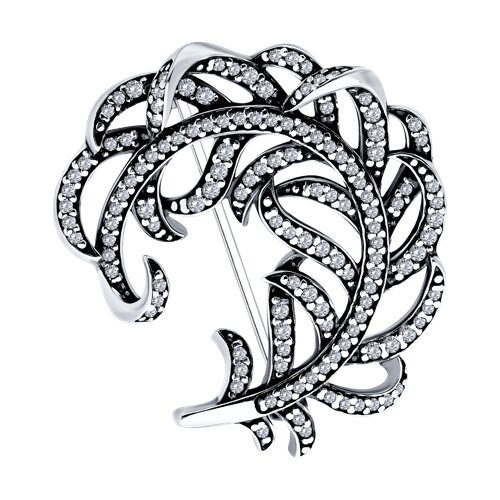 Брошь Diamant - Серебро 925, Фианит (арт. 95-140-02005-1)