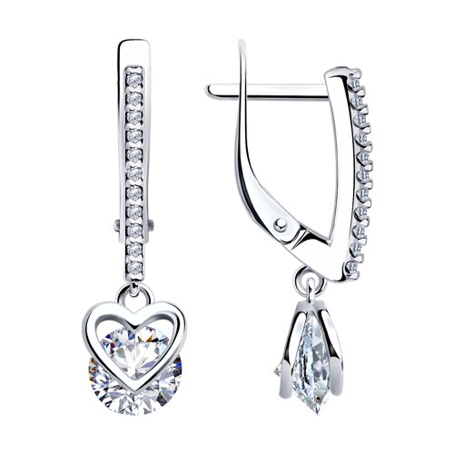 Серьги SOKOLOV - Серебро 925, Фианит (арт. 94025819)