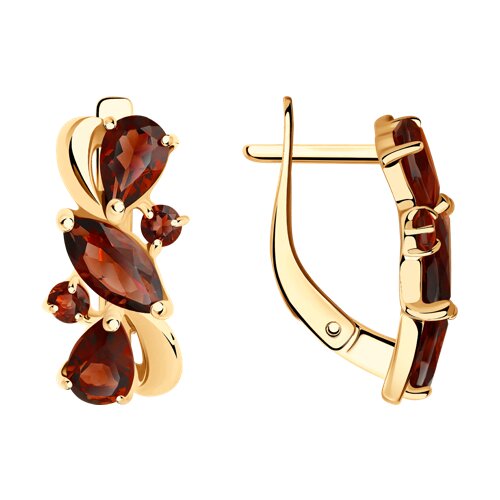 Серьги SOKOLOV - Серебро 925, Гранат (арт. 92021804)