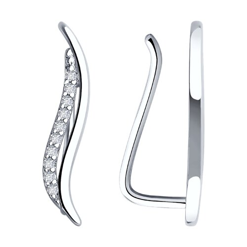 Серьги SOKOLOV - Серебро 925, Фианит (арт. 94021850)