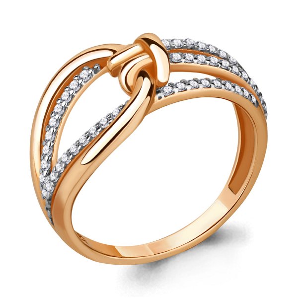 Кольцо Аквамарин - Серебро 925, Фианит (арт. 68346А.6)