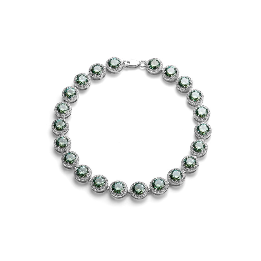 Браслет Дар - Серебро 925, Синтетический муассанит, Фианит (арт. Бр-5076рс1613900)