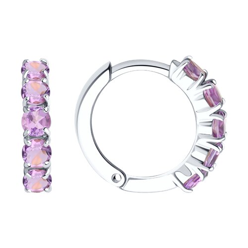 Серьги SOKOLOV - Серебро 925, Аметист (арт. 92022408)