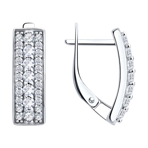 Серьги SOKOLOV - Серебро 925, Фианит (арт. 94027265)