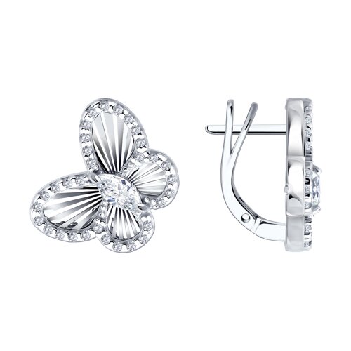 Серьги SOKOLOV - Серебро 925, Фианит (арт. 94027786)