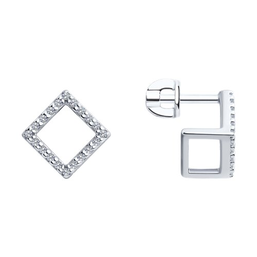 Серьги SOKOLOV - Серебро 925, Фианит (арт. 94025911)