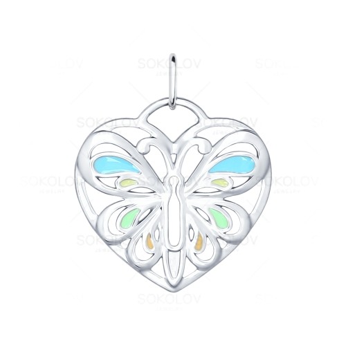 Подвеска SOKOLOV - Серебро 925, Эмаль (арт. 94031696)