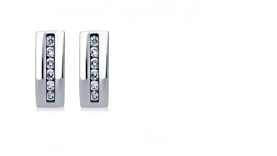 Серьги Platinum Lab. - Платина 950, Бриллиант (арт. ПС-021-03)