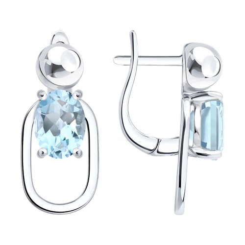 Серьги SOKOLOV - Серебро 925, Топаз (арт. 92025400)