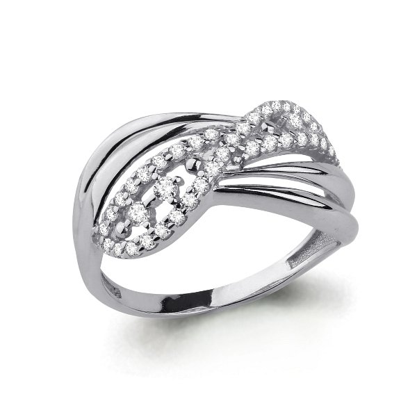 Кольцо Аквамарин - Серебро 925, Фианит (арт. 64508А.5)