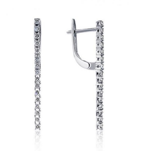 Серьги Platinum Lab. - Платина 950 (арт. ПС-044-01)