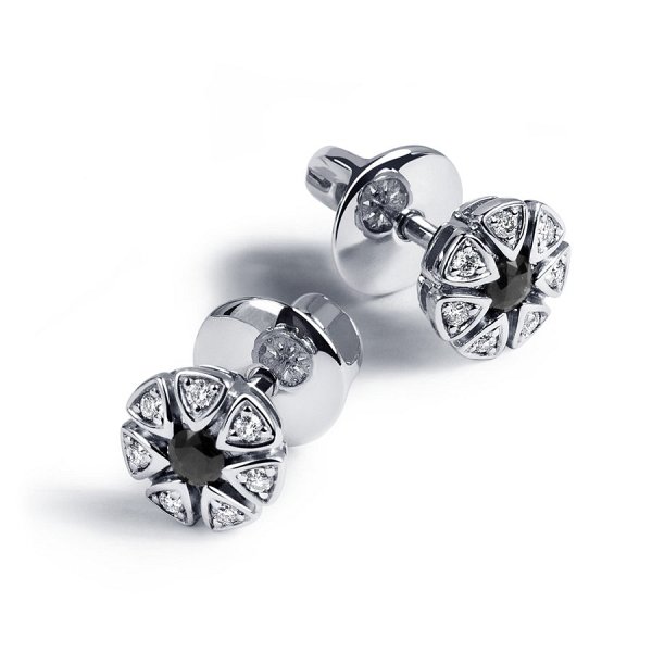 Серьги Platinum Lab. - Платина 950 (арт. ПС-276Ч-01)