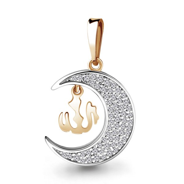 Подвеска Аквамарин - Золото 375, Фианит (арт. 21116А.8)