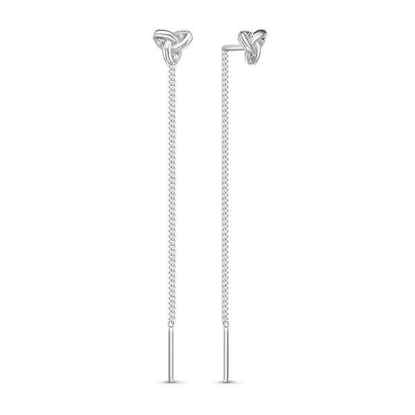 Серьги Иллада - Серебро 925, Фианит (арт. с140793)