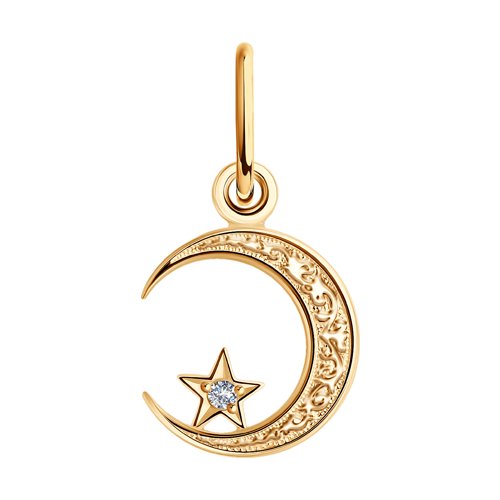 Подвеска SOKOLOV - Золото 585, Фианит (арт. 030054)