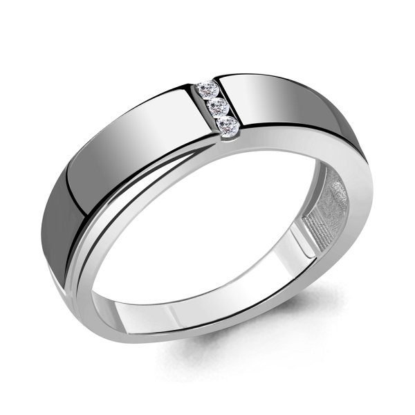 Кольцо Аквамарин - Серебро 925, Фианит (арт. 68535А.5)