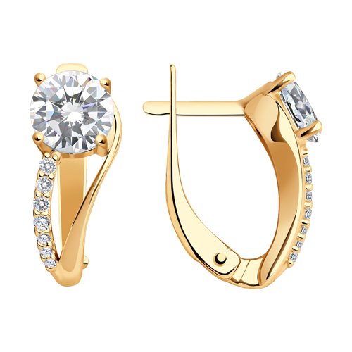 Серьги SOKOLOV - Серебро 925, Фианит (арт. 93020368)