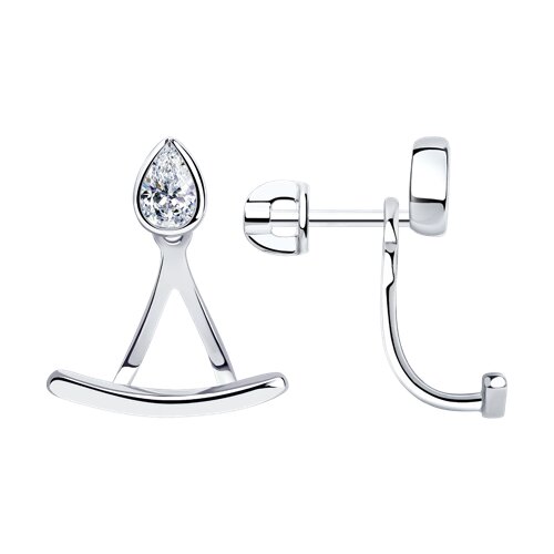 Серьги SOKOLOV - Серебро 925, Фианит (арт. 94025123)