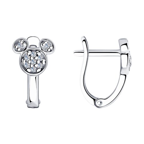 Серьги SOKOLOV - Серебро 925, Фианит (арт. 94025700)