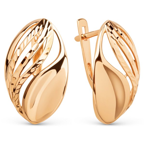 Серьги ЮФ Династия - Золото 375 (арт. 025852-5010)