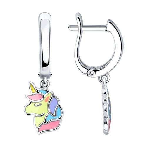 Серьги SOKOLOV - Серебро 925, Эмаль (арт. 94024309)