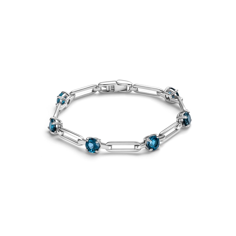 Браслет Дар - Серебро 925, Топаз лондон (арт. Бр-5188рс411)