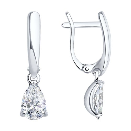 Серьги SOKOLOV - Серебро 925, Фианит (арт. 94021997)