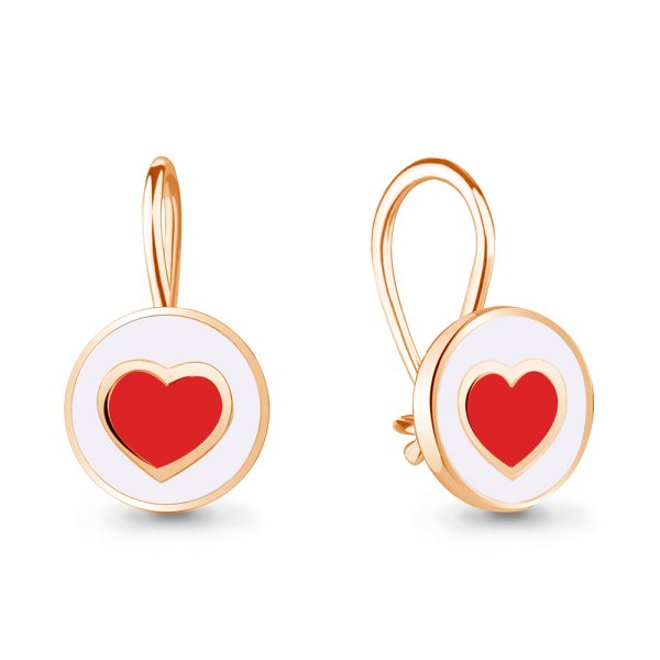 Серьги Аквамарин - Серебро 925, Эмаль (арт. 34021.6)