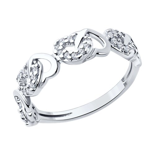 Кольцо SOKOLOV - Серебро 925, Фианит (арт. 94013838)