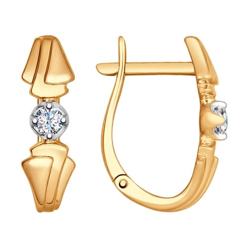 Серьги SOKOLOV - Золото 585, Бриллиант (арт. 1021120)