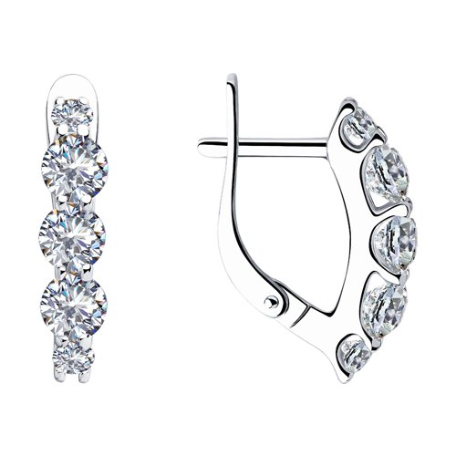 Серьги SOKOLOV - Серебро 925, Фианит (арт. 94023498)