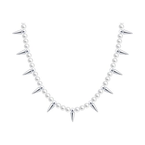 Колье SOKOLOV - Серебро 925, Жемчуг имитация (арт. 94071430)