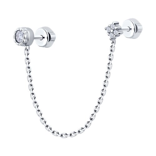 Серьга SOKOLOV - Серебро 925, Фианит (арт. 94170361)