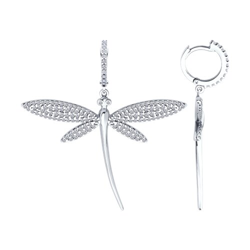 Серьги SOKOLOV - Серебро 925, Фианит (арт. 94026884)