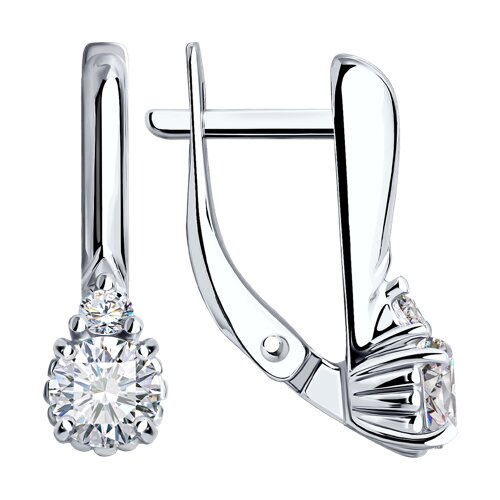 Серьги Diamant - Серебро 925, Фианит (арт. 94-120-01555-1)