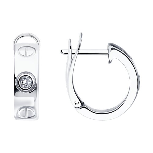 Серьги Diamant - Серебро 925, Фианит (арт. 94-120-02024-1)