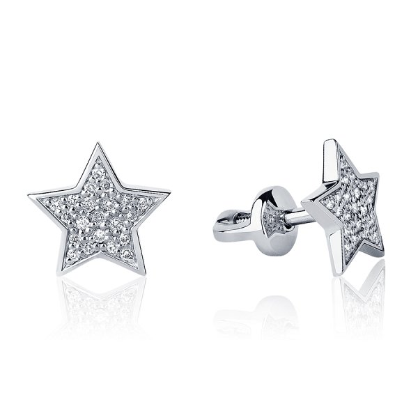 Серьги Platinum Lab. - Платина 950 (арт. ПС-255-01)