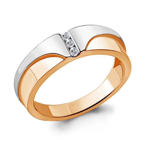 Кольцо Аквамарин - Серебро 925, Фианит (арт. 68536А.6)