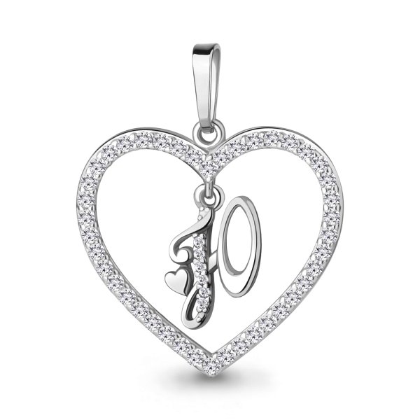 Подвеска Аквамарин - Серебро 925, Фианит (арт. 24701А.5)