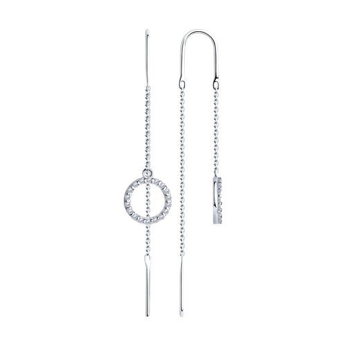 Серьги Diamant - Серебро 925, Фианит (арт. 94-123-01496-1)