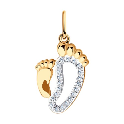 Подвеска Diamant - Золото 585, Фианит (арт. 51-130-00699-1)