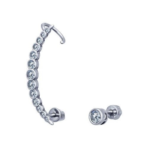 Серьги SOKOLOV - Серебро 925, Фианит (арт. 94021674)