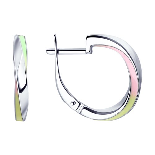 Серьги SOKOLOV - Серебро 925, Эмаль (арт. 94023309)