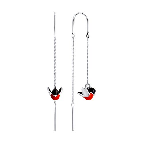 Серьги SOKOLOV - Серебро 925, Эмаль (арт. 94021855)