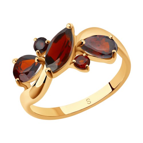 Кольцо SOKOLOV - Серебро 925, Гранат (арт. 92011659)