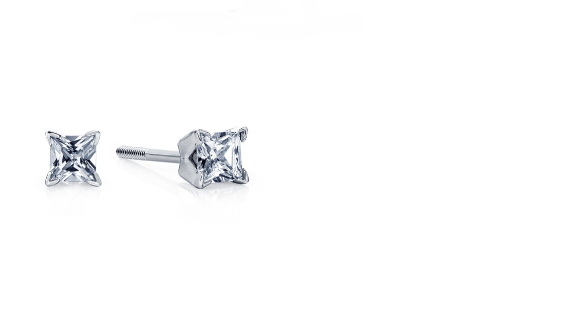 Серьги Platinum Lab. - Платина 950, Бриллиант (арт. ПС-099-02)