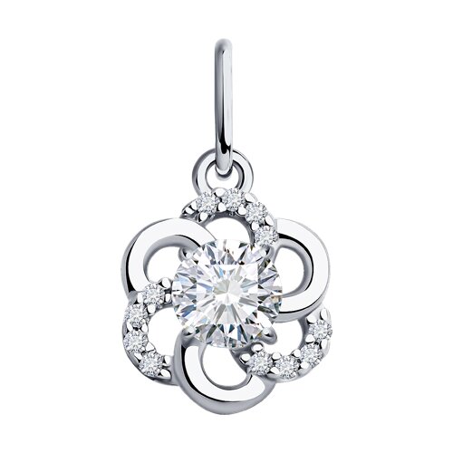 Подвеска SOKOLOV - Серебро 925, Фианит (арт. 94031381)