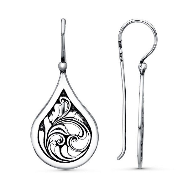 Серьги Красная пресня - Серебро 925 (арт. 33013824)