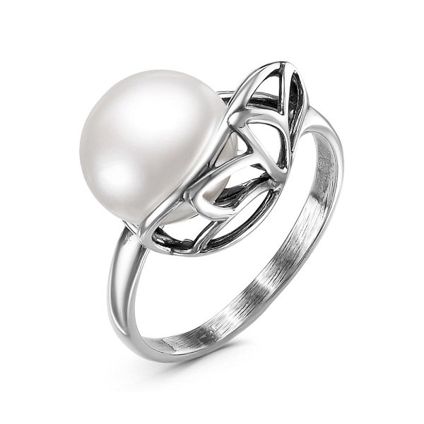 Кольцо Красная пресня - Серебро 925, Жемчуг культивированный (арт. 23312768)