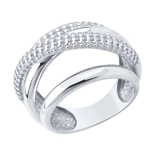 Кольцо SOKOLOV - Серебро 925, Фианит (арт. 94014452)